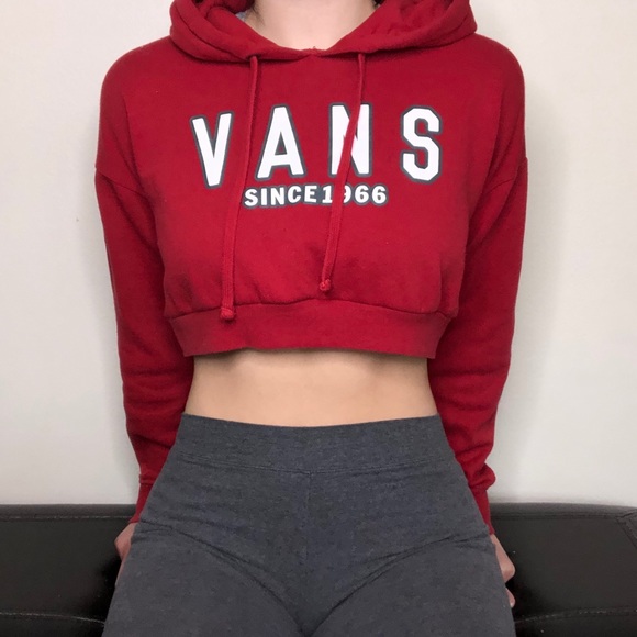 vans crop top hoodie